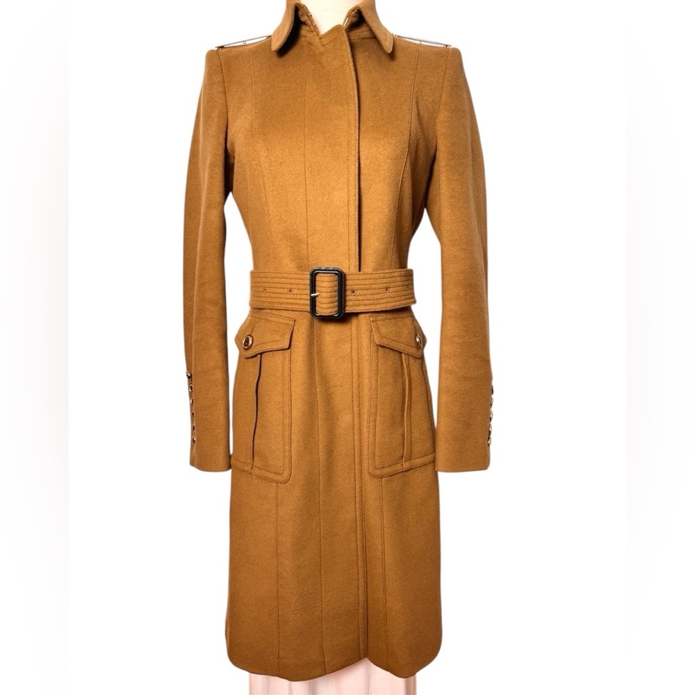 Burberry Wool Cashmere Military Coat Size 6